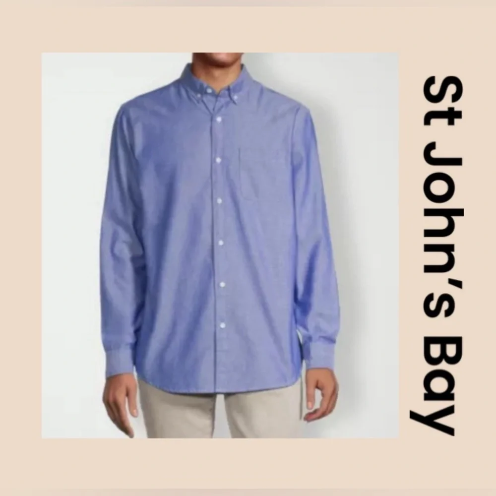 Men’s Classic Fit Long Sleeve Button Down Shirt Size XL - Picture 1 of 8